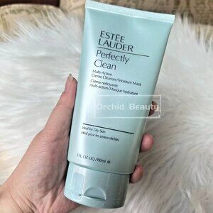 New Estee Lauder Perfectly Clean Multi-Action Creme Cleanser/Moisture Mask 5 oz